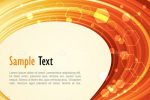 Abstract Orange Background with Sample Text